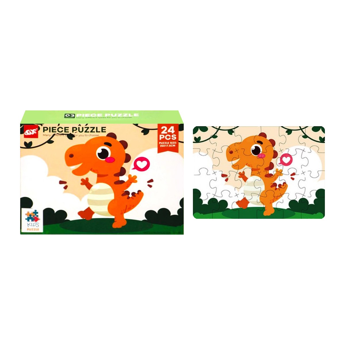 MAX TOYS Dinosauria Piece Puzzle No. GXF024-13H Assorted Patterns