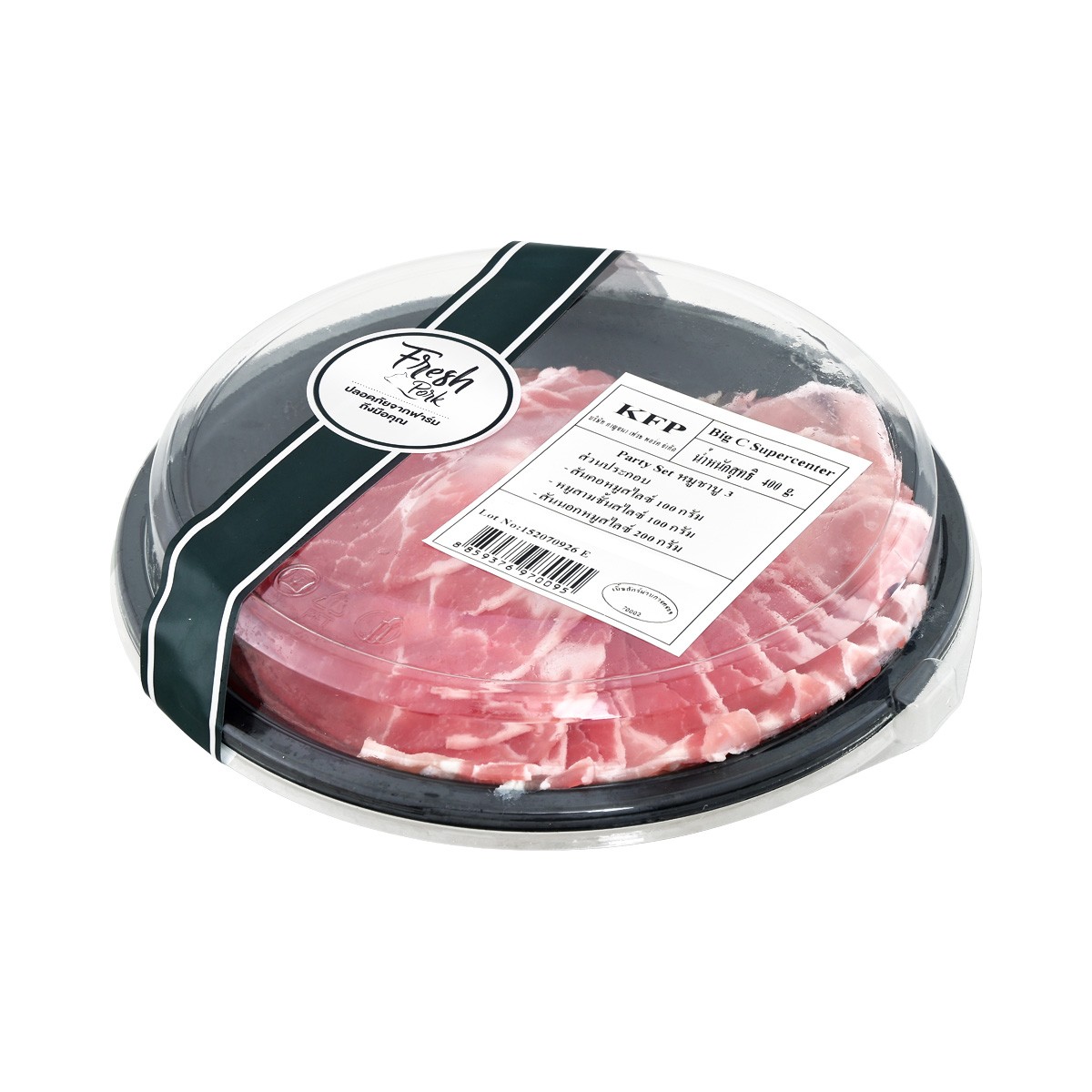 KFP Frozen Pork Shabu Party Set 3 Size 400 g.