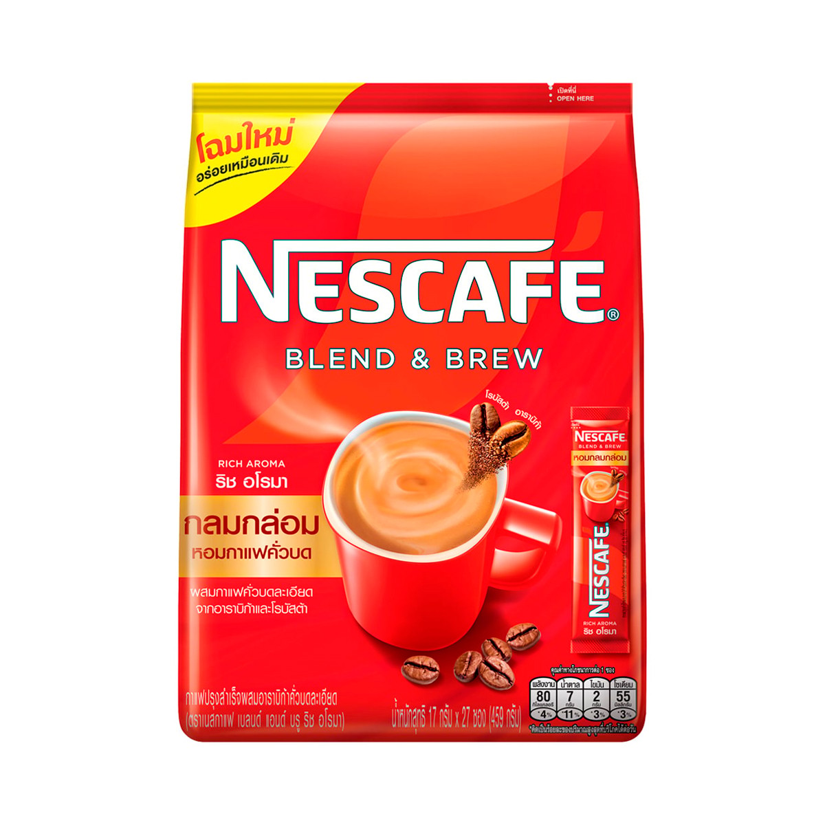 NESCAFE Blend & Brew Rich Aroma Instant Coffee 17 g. x 27 sachets