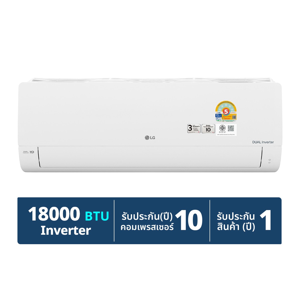 LG Air Conditioner Model IVY18AN.KU1 18000 BTU White Color