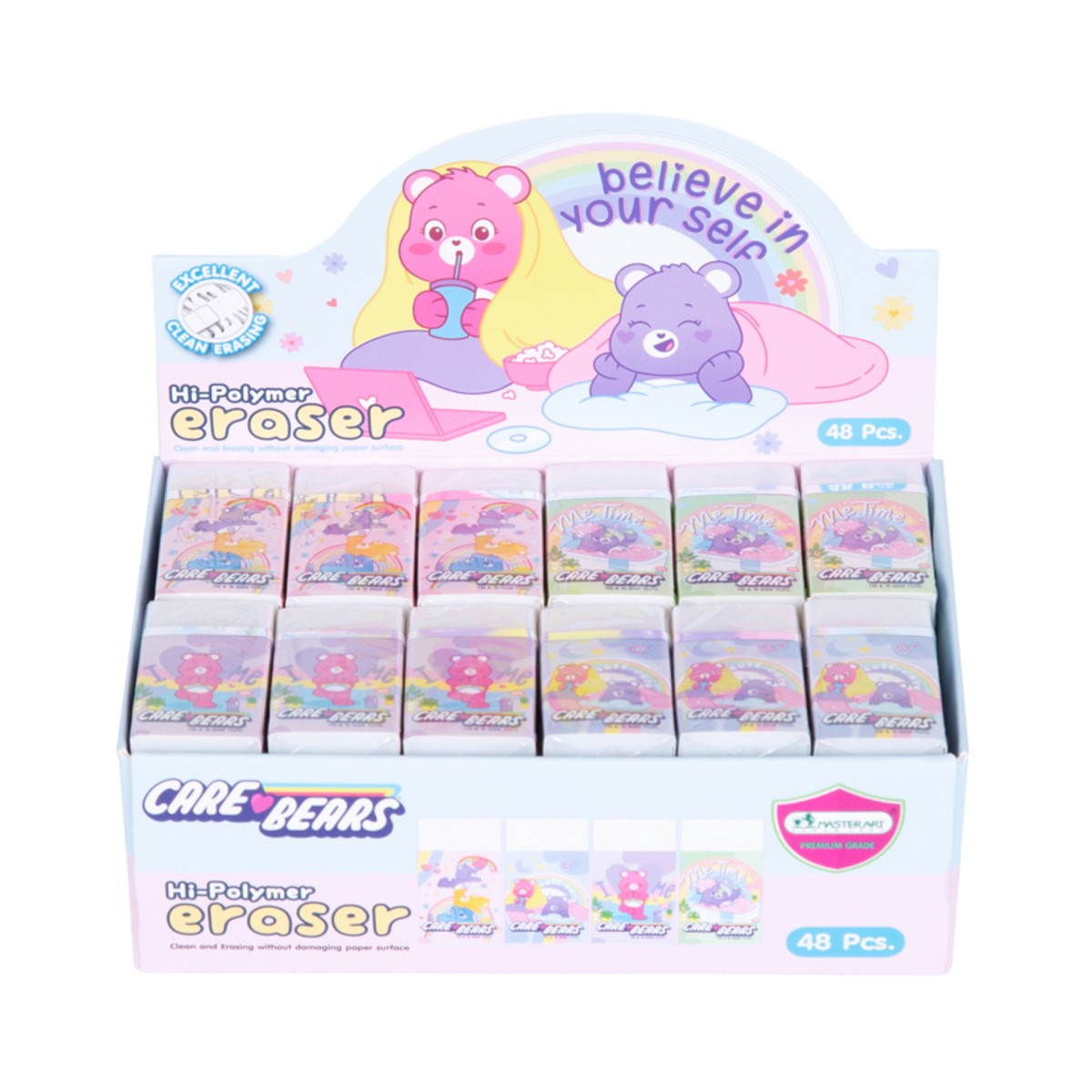 MASTER ART x CARE BEARS Hi-Polymer Eraser Assorted Patterns