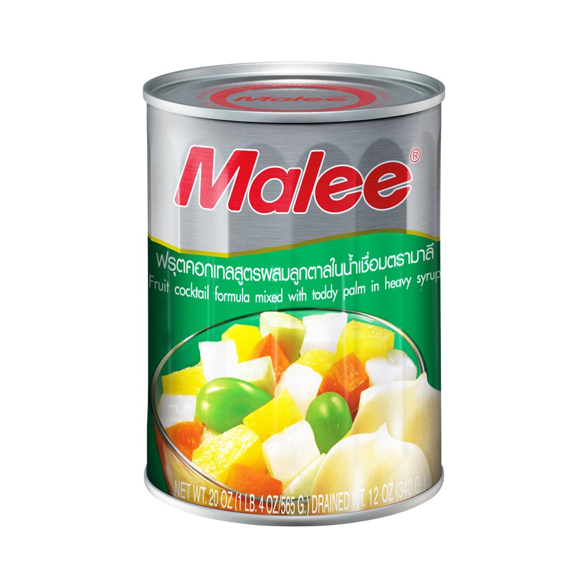 MALEE Fruit Cocktail Formula Mixed with Toddy Palm in Heavy Syrup 565 g.