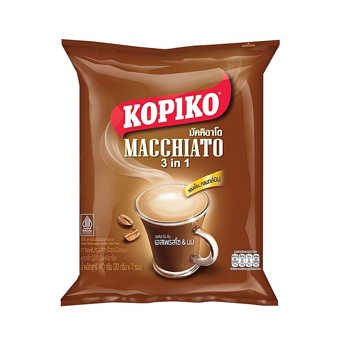 โกปิโก้ มัคคิอาโต กาแฟปรุงสำเร็จชนิดผง 24 ก. x 7 ซอง