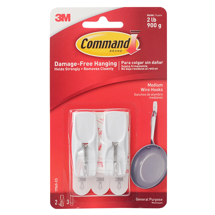 COMMAND Multi-Purpose Hook with Glue Strip Pack2