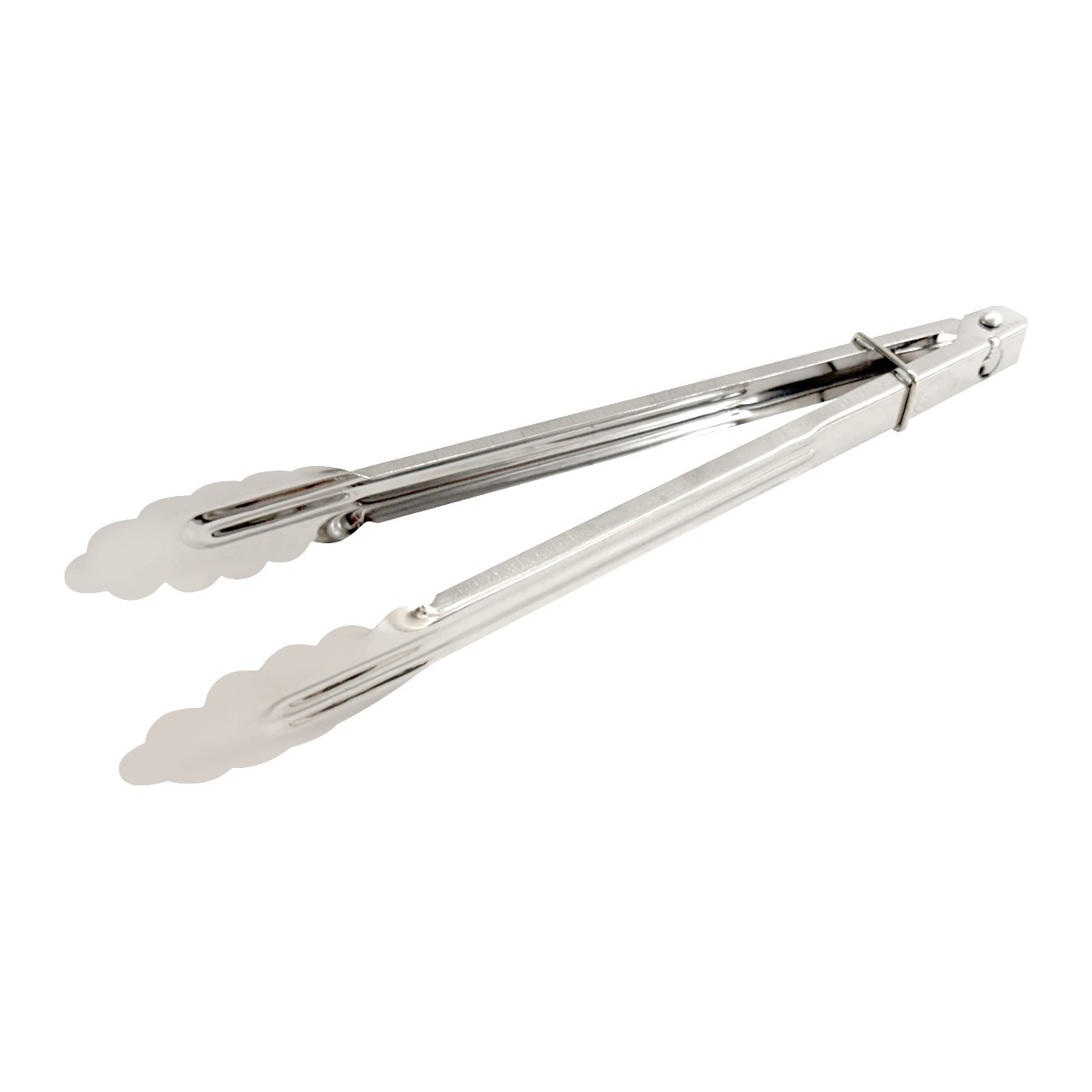 NIV KITCHENWARE Stainless Steel Tongs with Locking Ring 30 cm.