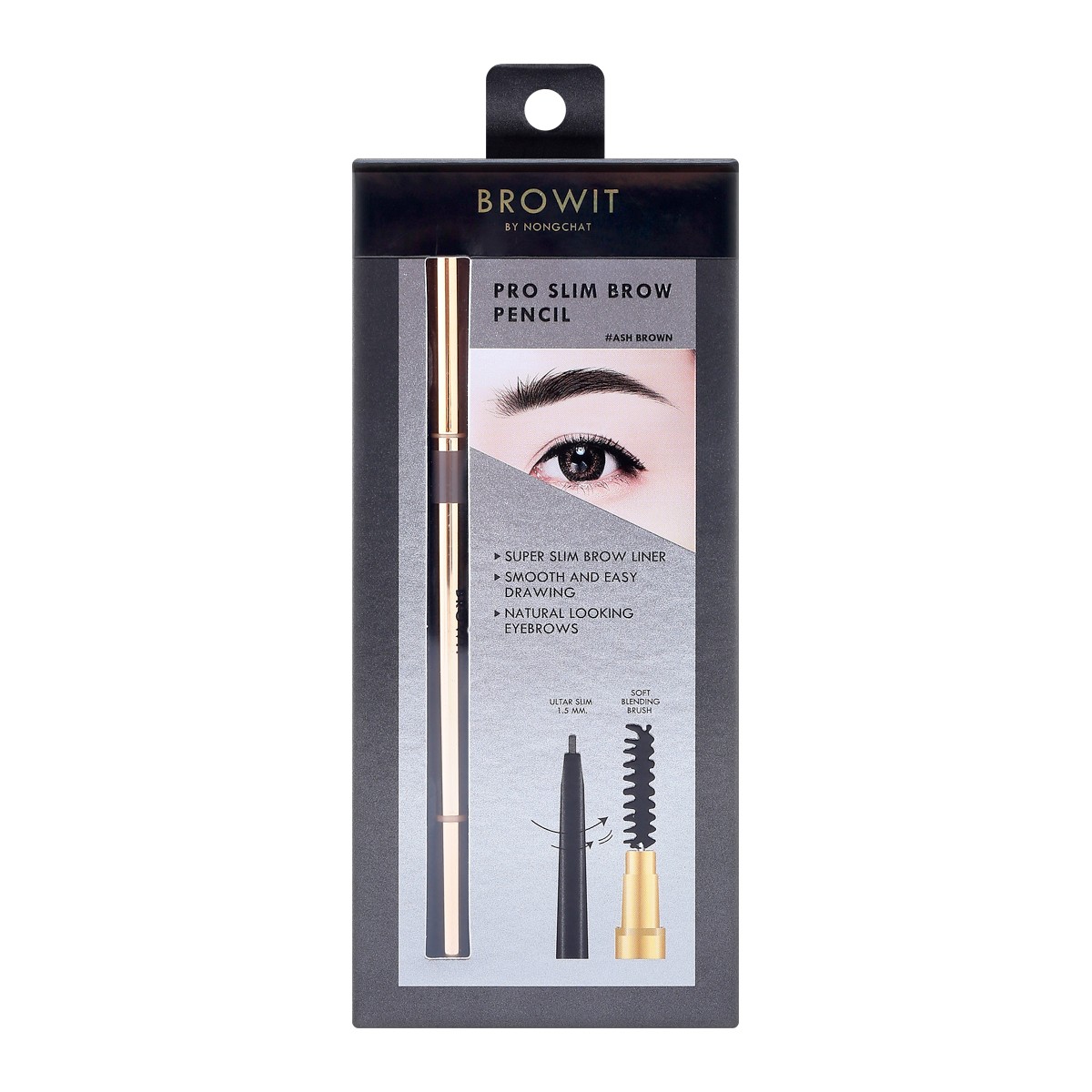 บราวอิท โปรสลิมบราวเพนซิล ดินสอเขียนคิ้ว สี Ash Brown 0.06 ก.