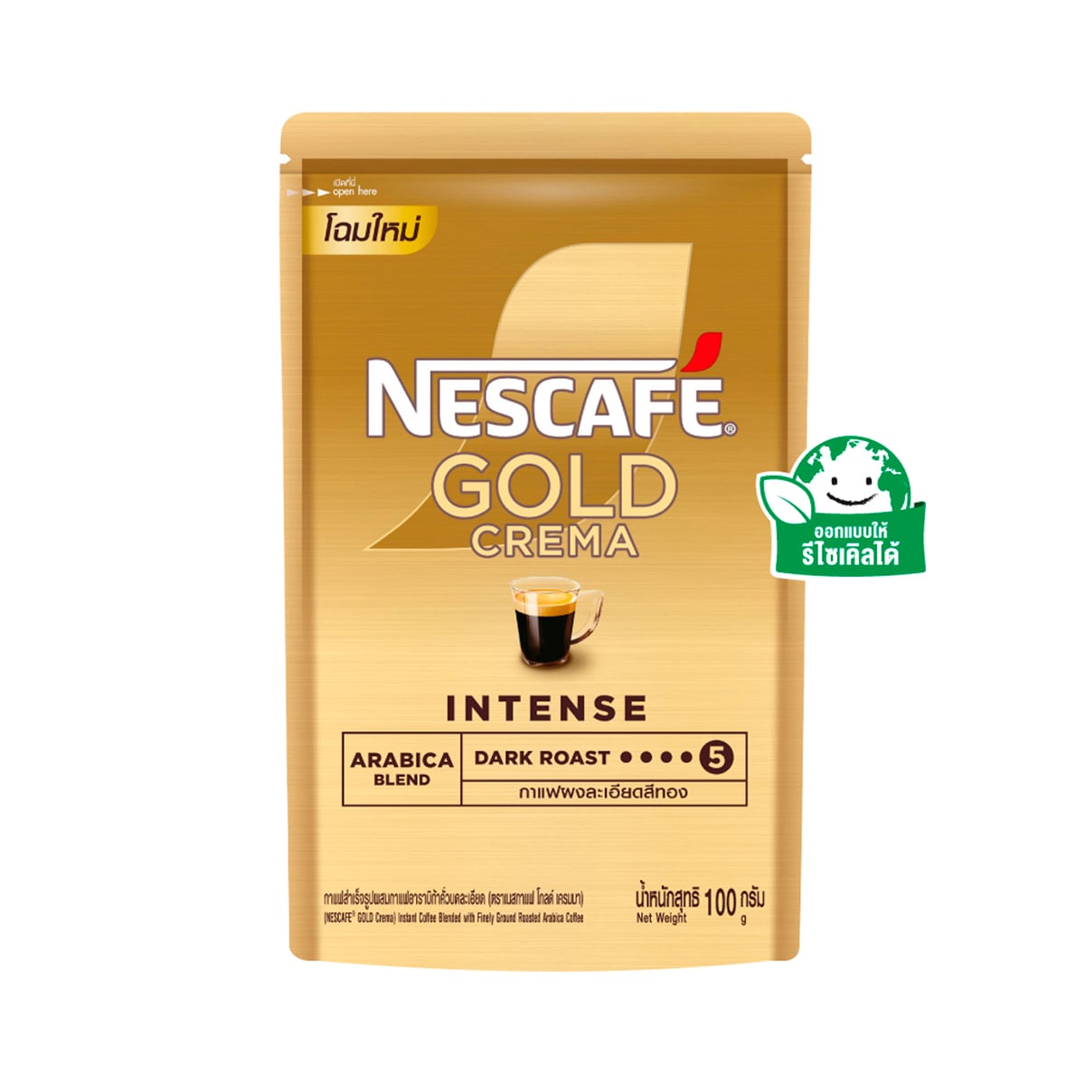 NESCAFE Gold Crema Dark Roast Instant Coffee 100 g.
