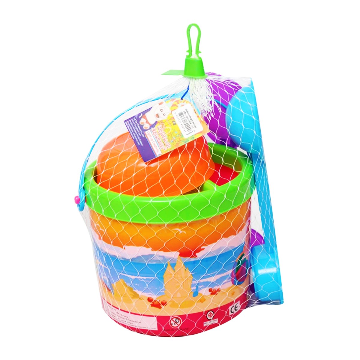 S.R. TOY Large Sand Bucket Set with Cartoon